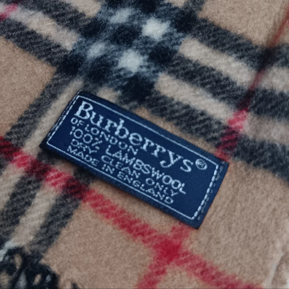 BURBERRYS EUC Classic Check Wool Scarf - Camel / Archive Beige UNISEX